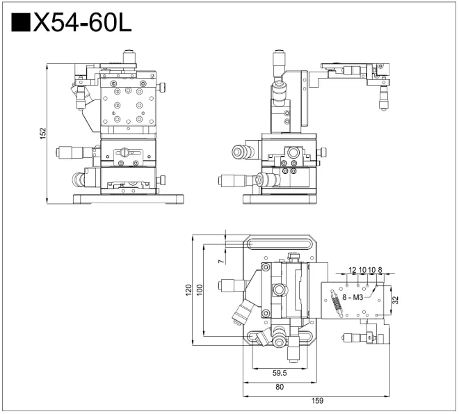 五维调整架 X54-60L/R (图1)