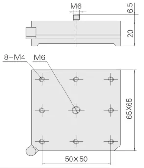 四轴探针座 F-TZ83-002 (图1)
