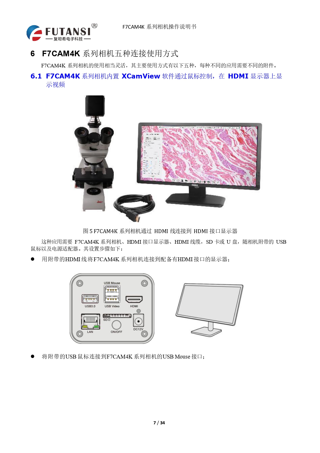4K HDMI视频相机 F7CAM4K8MPB(图7)