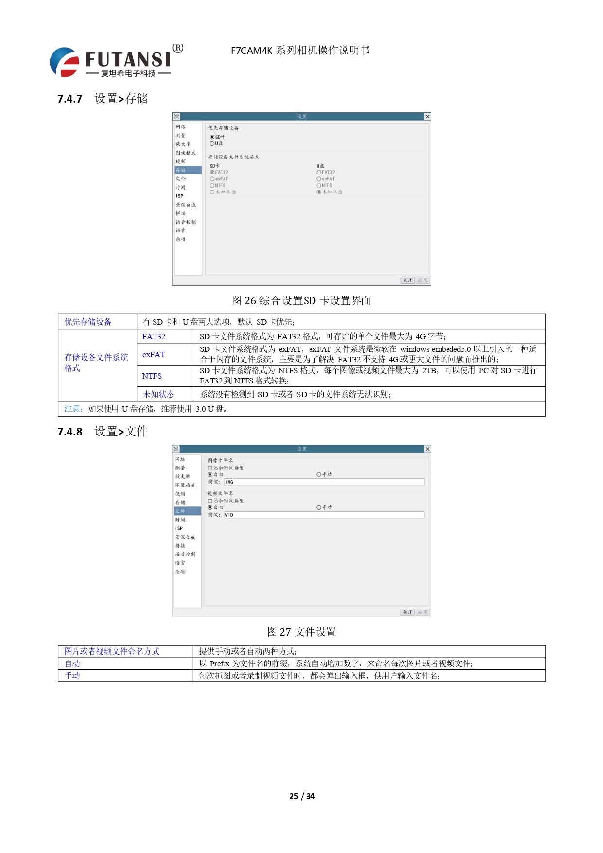 4K HDMI视频相机 F7CAM4K8MPB(图25)
