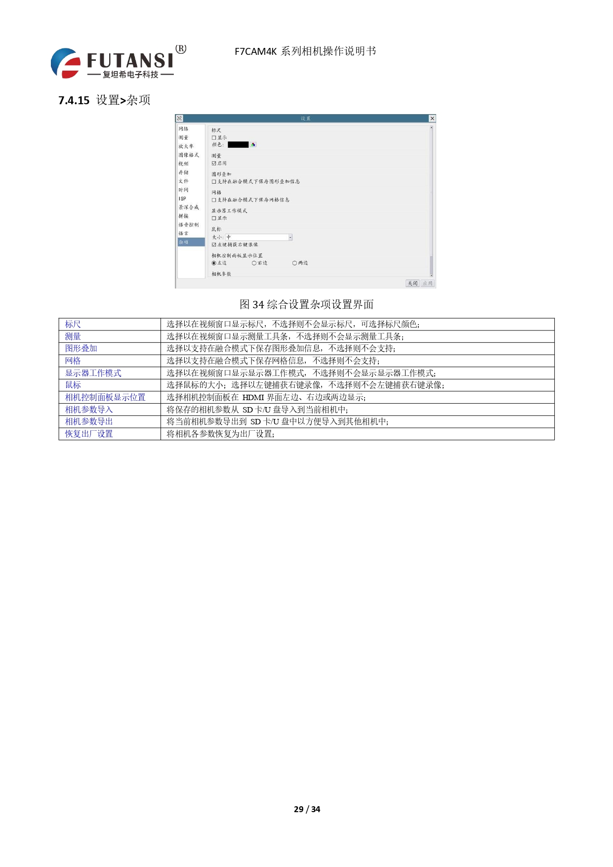 4K HDMI视频相机 F7CAM4K8MPB(图29)