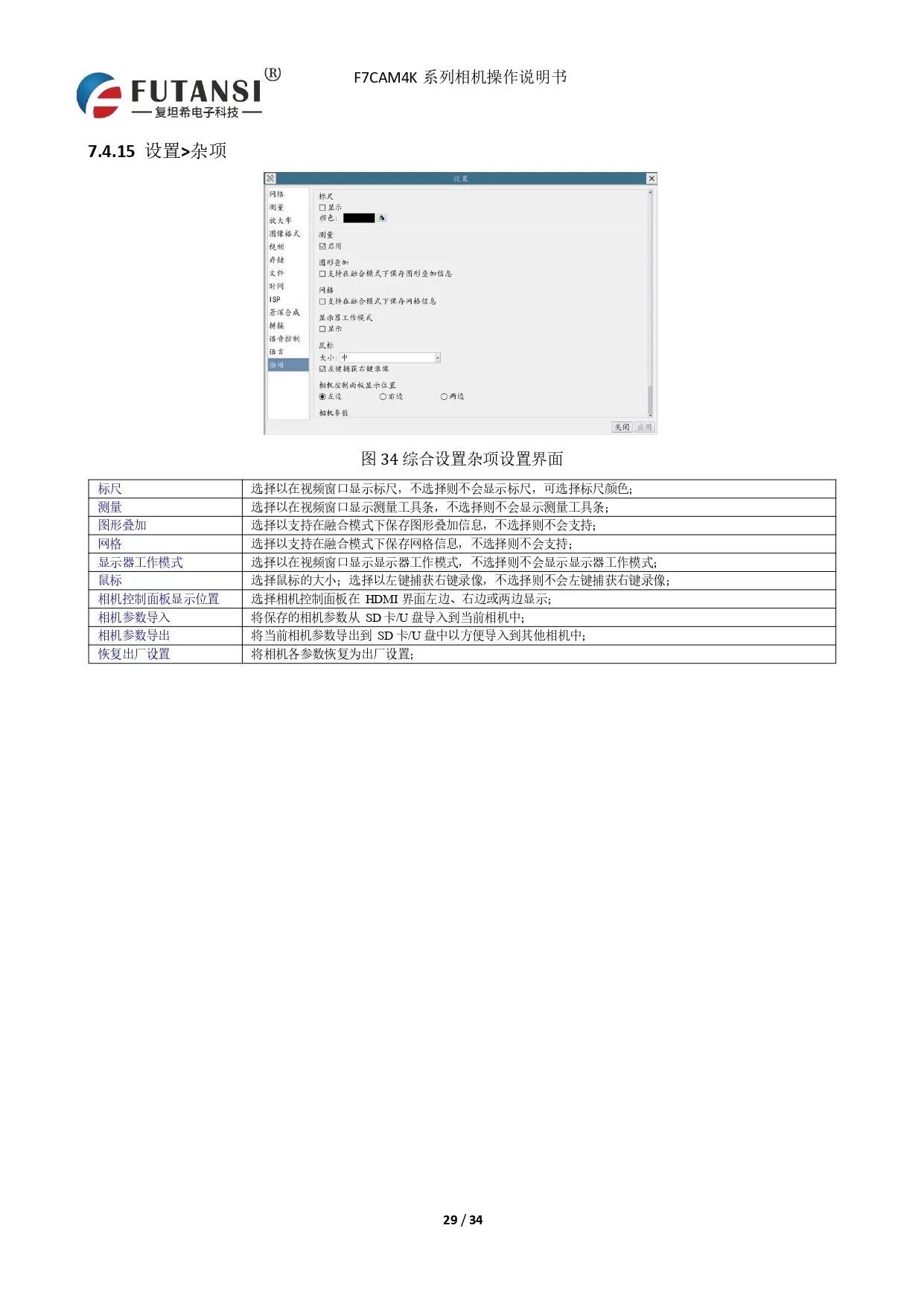 4K HDMI视频相机 F7CAM4K8MPB(图29)