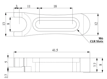微型底座夹紧叉式支撑杆 FPF系列(图2) 微型底座夹紧叉式支撑杆 FPF系列(图2)