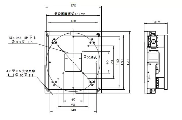 XYY轴电动对位台 FXYY-150(图9)
